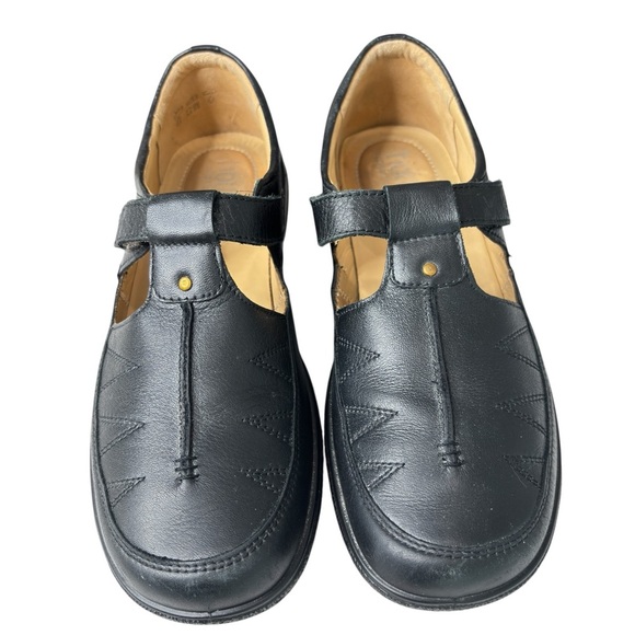 Hotter Comfort Concept Womens Sz 8 Black Leather Mary Jane Shoes Made in England - Picture 7 of 13
